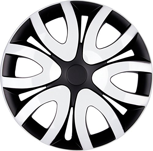 4 x Premium Design Radkappen Radzierblenden Blenden Mika 14 Zoll Weiß Schwarz