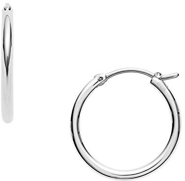 Fossil Ohrringe Für Frauen, 20.1mm X 16.2mm Silber Edelstahl-Ohrringe, JOF00001040