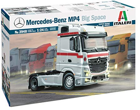 Italeri 1:24 Mercedes-Benz MP4 Big Space, originalgetreue Nachbildung, Modellbau, Basteln, Hobby, Kleben, Plastikbausatz, Zusammenbauen