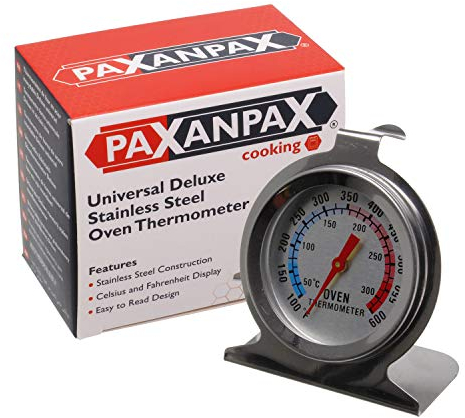 Paxanpax PCK633 Universal Deluxe Stainless Steel Oven Thermometer