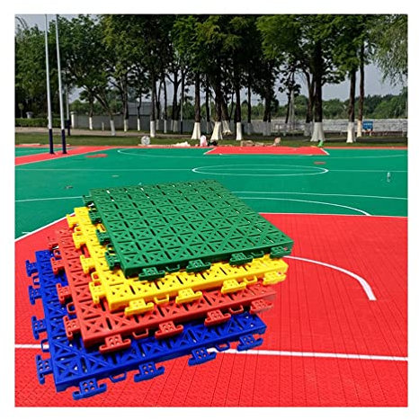Tapis Caillebotis en Caoutchouc Carreaux De Sol Modulaires À Emboîtement 25 X 25 Cm, Tapis De Haute Élasticité Anti-dérapants Multifonctionnels Commerciaux Industriels Absorbant Les Chocs, Tapis De Dr