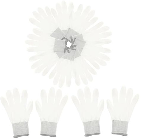 10 Paar Pu-fingerhandschuhe Rutschfeste Handschuhe Antistatischer Handschuh Schutzhülle Schützender Fäustling Schutzhandschuhe Nylon Arbeit Dünner Schnitt Schutzausrüstung