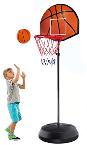 Basketballkörbe Kinder Basketballkorb Für Kinderlift, Höhenverstellbar 118-140cm, Mobile Indoor- Und Outdoor-Basketballspielgeräte Und Darts (Size : 48x38cm)