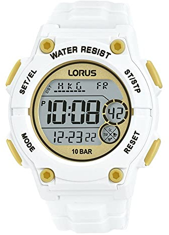 LORUS Herren Digital Quarz Uhr mit Silikon Armband,Blau