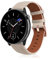 KeeFos 20MM Leder Armband für Amazfit Active 2/Active/GTR Mini/GTS 4/4 Mini/Bip 3/Bip 3 Pro, Lederarmband Ersatzband Uhrenarmband für Amazfit GTS 3/2e/2- Aprikose