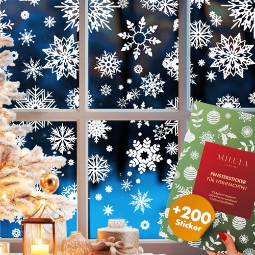 Christmas Snowflakes - Self-Adhesive Reusable Window Stickers - Christmas Decoration