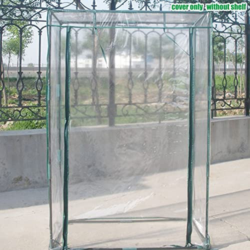 Huasean Greenhouse Steel Frame With Roll-up Door - 100 X 50 X 150cm Clear Greenhouse Replacement,Outdoor Tomato Tent,Garden Vegetables Grow And Cultivation (stand not included)