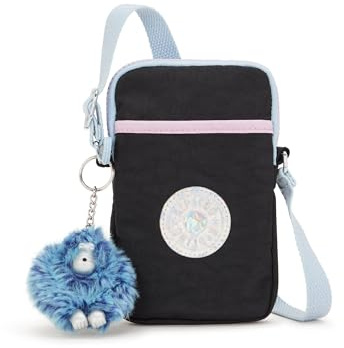 Kipling Damen Tally Minibag Leichte Crossbody Mini Nylon Handytasche, True Black Mix, 4.25''L x 6.75''H x 0.75''D