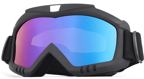 VJK Fahrrad-Motorradbrille für Reiten, Schmutz, Ski, ATV, Rennen, Motocross-Helm, winddichte Brille für Erwachsene