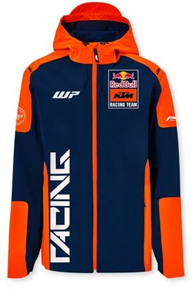 Red Bull - KTM Replica Team Veste Hardshell - Respirante, Coupe-vent, Imperméable - Homme - XL - Bleu/Orange
