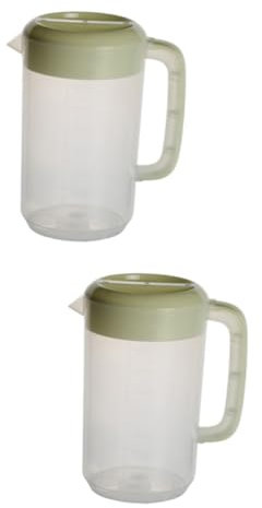 TOPBATHY 2 Pièces Pichet à Boisson Pichet Clair Lanceur Écran Grossissant De Téléphone Tasse à Mesurer Pichet D'eau Froide Cruche D'eau Froide Pichets à Boissons Avec Couverture Seau à Thé
