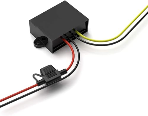 Transformador de tensión de 12 V a 24 V, convertidor step up de 12 V a 24 V, 5 A, 120 W, con fusible, impermeable, convertidor de voltaje CC para carritos de golf, luz LED, coche, motor, camión,