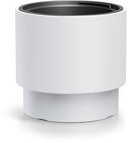 DIKEL Macetero de 29 cm de diámetro y 28 cm de alto | Macetero de plástico elegante resistente a la intemperie | Maceta ideal para interior, balcón o jardín | Macetas grandes de diámetro | Color