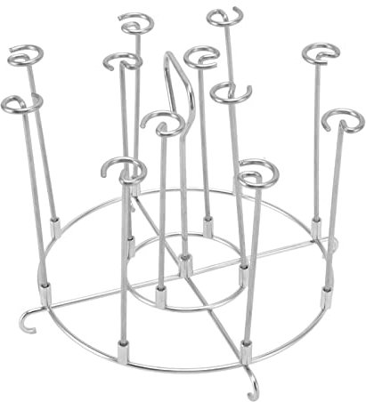 Soporte para pinchos de acero inoxidable, soporte vertical para pinchos de barbacoa, accesorios para freidoras de 6 cuartos