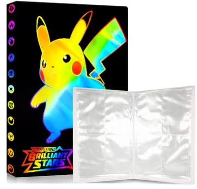 Classeur Carte, Albums pour cartes à collectionner, Titulaire Porte Cartes 4 Poche, Rangements pour cartes, Livre de Protection Cartes, 30 Pages Capacité de 240 Cartes(N1)