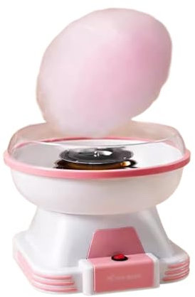 WANGHAI-666 Cotton Candy Makers Cotton Candy Machine Household Use Fully Automatic Cotton Candy Making Machine Handmade Mini Fancy Colored Candy Candy Floss Maker(Pink)