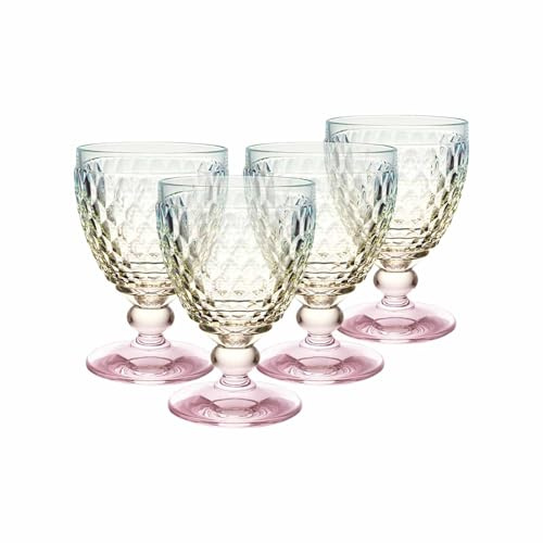 Villeroy & Boch Boston Pearl Weißweinglas 4er Set, Bunt Schimmernd, Spülmaschinenfest, Weinglas, Glas für Weißwein, Buntes Glas, Kristallglas