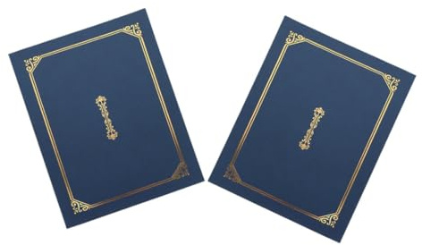 SHINEOFI 2 Pièces Couverture du certificat dossier de certificat en dossiers de présentation titulaire du certificat Collège détenteurs de documents titulaires de certificat Papier