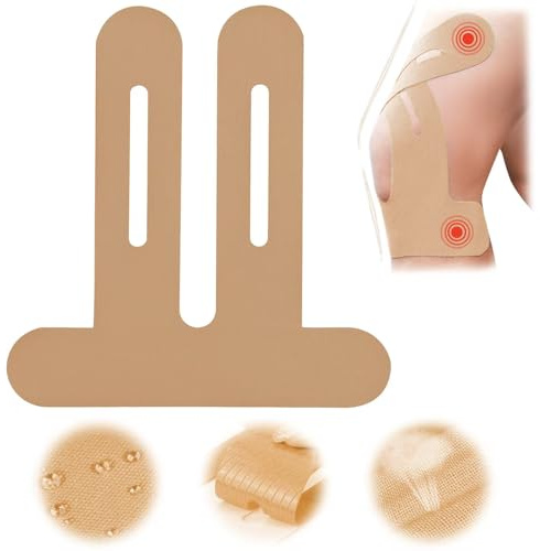 10pezzi Kinesio Tape,kinesio taping ginocchio,tape ginocchio Beige,Pretagliato/impermeabile/traspirante/ipoallergenico/ultraelastico/ultra adesivo/Specialista per la protezione del ginocchio