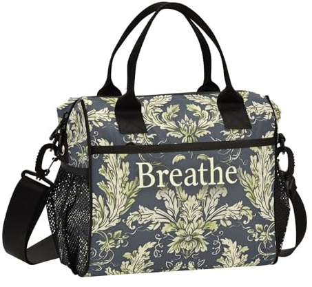 William Morris - Loncheras personalizadas con correa para el hombro, portátil, para loncheras al aire libre, grandes para mujer