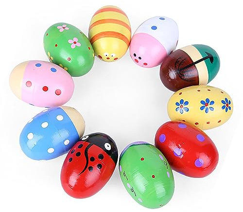 Fafeims Buntes Tierform Maracas Egg Shakers Musikausbildung Handpercussion Instrument für Kleinkinder