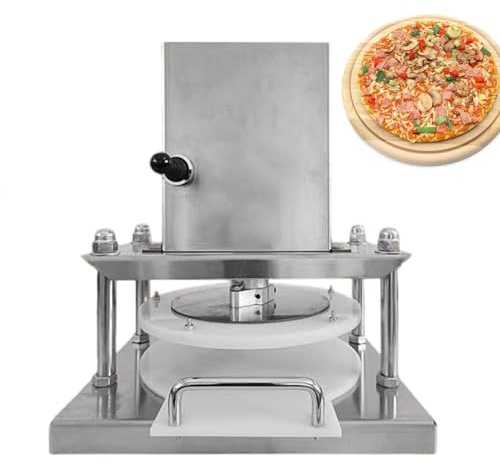 TDSYOCG Stainless Steel Commercial Electric Dough Roller & Pizza Press Machine, 8.6inch, Dough Pastry Press for Pizza Crusts, Meatloaf, Tortillas - Home & Pro