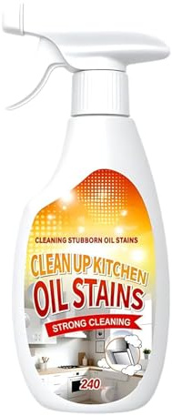 Clean Up Kitchen Oil Stain, Degreaser Kitchen Heavy Duty, Strong Oil Detergent Lemon Cleaner, Heavy Duty Degreaser, Multi-Purpose Household Degreasers, Stain Remover for Stove, Range Hood (1pcs)