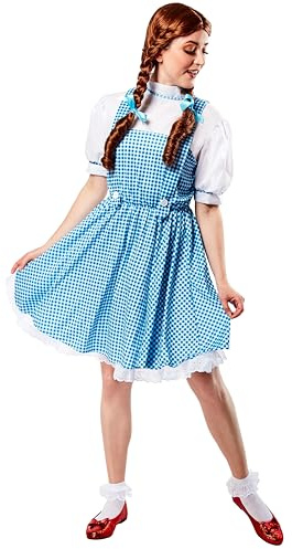 Rubies Official 887378 Trollkarlen från Oz - Dorothy kostym - Tonåring - Blå/vit Halloween