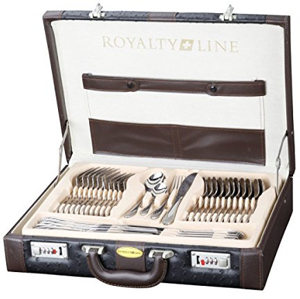 Royalty Line - Valigetta Set 72 posate in ACCIAIO INOX