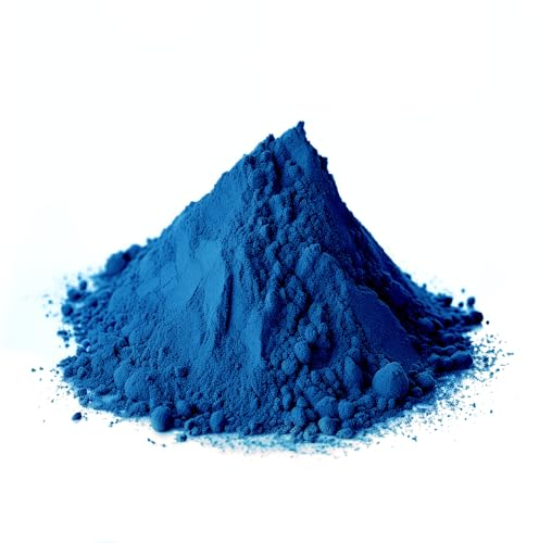 @tec Pigmentpulver diverse Farben 100g, Oxidfarbe, Farbpulver Pigmentfarbe - Farbpigmente/Trockenfarbe für Beton, Epoxidharz, Wandfarbe (Blau/Blue)