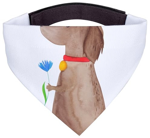 Mr. & Mrs. Panda Hundehalstuch M Hund Blume - Geschenk, Hunde, Sprüche, Halstuch, Mittel, Mittelgroße, Niedlich, Süß, Tuch