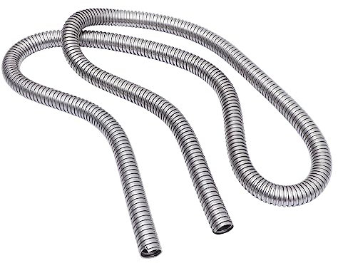 Veemoon Stainless Steel Protective Sleeve for Cable Wire Threaded Hose for Underground Cable Ducting Hose for Wire Cover