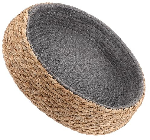 Alipis Elegant Rattan Pet Nest Large Dog Bed Cat Bed Extra Large Wicker Round Pet Sleeping Nest