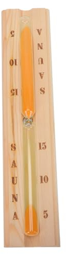 Cabilock Compte À Rebours pour Sauna Minuterie pour Garçons Et Filles Accessoire De Spa Portable Verre Et Bois