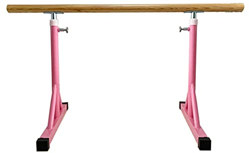 XAoSCd Ballettstange, Tragbar, Leicht, Verstellbar, Ballettstange, Freistehende Stangenausrüstung, Perfekt Für Erwachsene Und Kinder, Zum Trainieren Von Gleichgewichtsflexibilität (Pink 1 M)