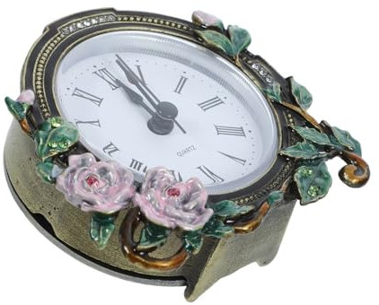ORFOFE Mini Vintage Tischuhr Retro Uhr Kleine Dekorative Nachttischuhr Für Zuhause Und Klassenzimmer