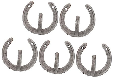 Gogogmee 5stücke Hufeisenförmiger Wand-aufhänger Vintage-wandhaken Für Lagerung Aus Eisenmaterialien Einfach Zu Montieren Bedienen Für Wohnzimmer Bad Schlafzimmer Küche Und Büro