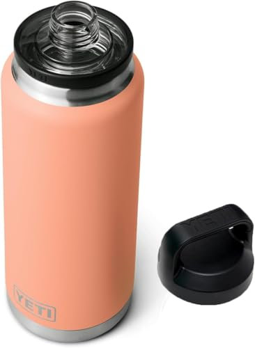 YETI Rambler Bottle Chug, Vaccum Insulated Stainless Steel Bottle with Chug Cap, Lowcountry Peach, 36 oz (1065 ml)