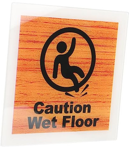 HAWILLOSCH Avvertimento Caution Wet Floor Acrilico Leggero e Facile Da Installare Per Ristoranti e Commerciali Da e Pratico Per Uso Ed Esterno