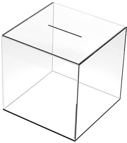KONTONTY Acrylic Piggy Bank Money Saving Box Creative for Adults Change Jar for Home Office Coin Storage Pot