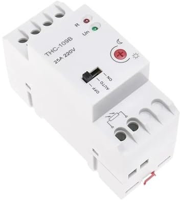 Off Off Photocell Controller Interruttore con sensore 16A 25A AC 220V Din Rail T interruttore T 1pcs(THC-109B 25A)