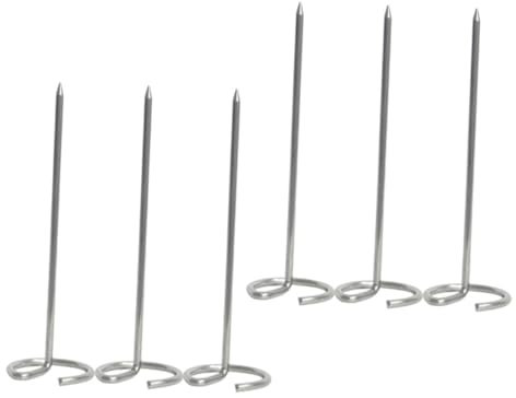 TOYANDONA Brochettes En Acier Inoxydable Réutilisables Pour Barbecue Et Friteuse à Air, Lot De 6 Brochettes Verticales Pratiques Pour Grillades Et Cuisson Électrique