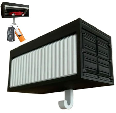 Porte-touche De Garage De Voiture, Porte-clés Murale, Organisateur Clé D'installation Facile, Cintre E Chapeau En Forme Garage Drôle Avec Porte D'ouverture Pour Le Couloir D'entrée De Porte D'entrée