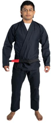 Progress Jiu Jitsu Academy Gi | Kimono BJJ léger avec ceinture blanche offerte | Kimono Jiu Jitsu pour homme et femme | Kimono Jiu Jitsu résistant à l'usure pour l'entraînement et la compétition |