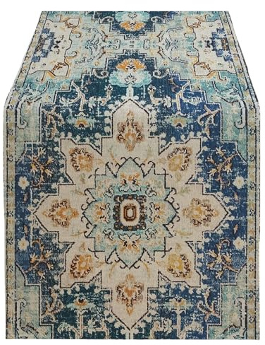 XUCZHAI Camino de Mesa con diseño de tótem Multicolor Vintage, decoración Adecuada for decoración de Fiesta en casa, 13x72 Pulgadas, 1 ud.(Color3)