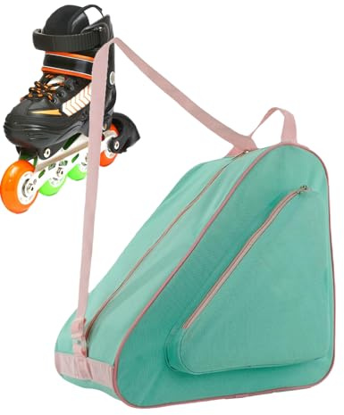 Schlittschuh-Tasche, verstellbare Riemen, wasserdicht, Eiskunstlauf-Tasche, für Reisen, Skifahren, Kinder, Damen, Herren, Jugendliche