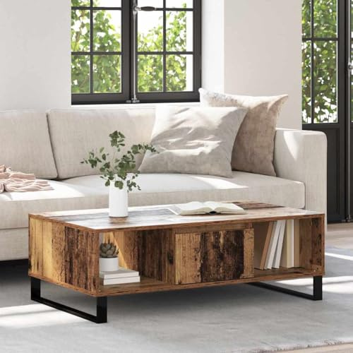 Générique Table Basse Bois Ancien 104 x 60 x 35 cm Bois d'ingénierie,Meubles,Tables,Tables Basses et Tables d'appoint,Tables Basses,Marron,22.92 KG,882592