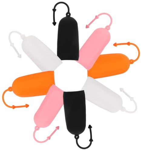 Garneck Set 8 Pezzi Copribottiglie da Viaggio in Silicone Elastiche Manicotti Anti-Perdita per Flaconi Shampoo e Lozioni Custodie Protettive Multicolore per Contenitori Ricaricabili