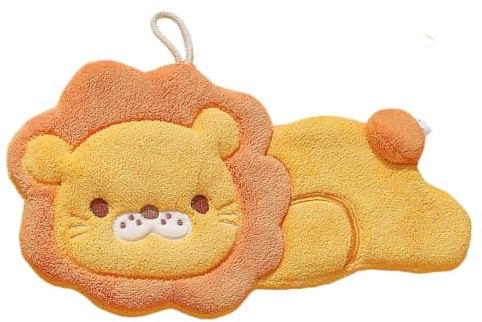 Bathroom Towels, Lion Design, Absorbent Washcloths, Kitchen Towels, for Children, Bathroom, Shower, Cooking, Home, Bedroom, Household