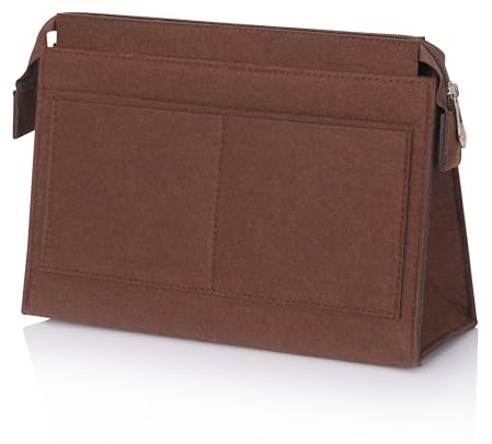 IHIGOGOFA Väskorganisatör för Longchamp Le Pliage, multifunktionell Pliage-handväskeorganisatör, stor kapacitet filtfickorganisatör, innerficka för kvinnor och flickor